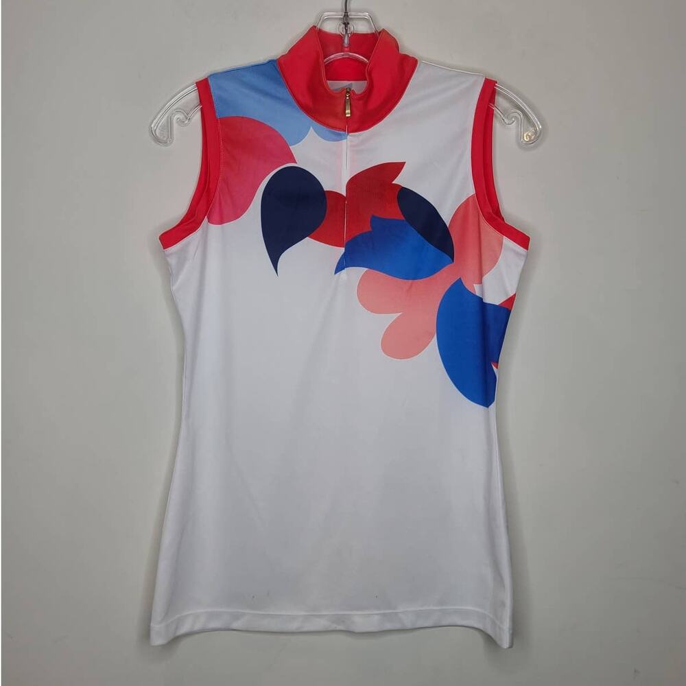 NWT EP Pro red white blue sleeveless golf shirt - XS **READ**